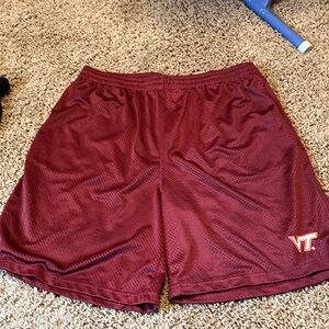 NCAA Maroon Athletic Shorts for Men